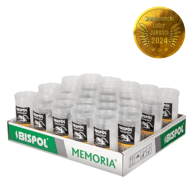 Taca Wkłady do zniczy parafinowe 30 szt. Memoria p90, czas palenia 25h, małe wkłady prasowane