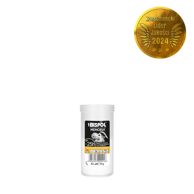 Taca Wkłady do zniczy parafinowe 30 szt. Memoria p90, czas palenia 25h, małe wkłady prasowane