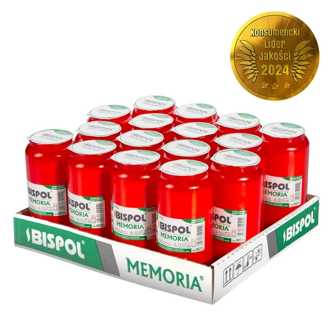 Taca Wkłady do zniczy olejowe 16 szt. Memoria WO7c czerwone