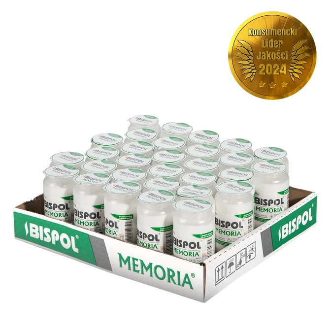 Taca Wkłady do zniczy olejowe 30 szt. Memoria WO2 białe, 2-dniowy