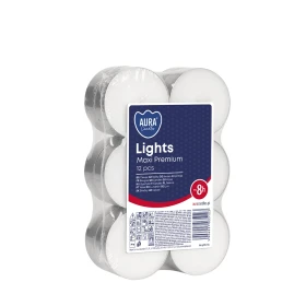 Podgrzewacze tealight 8h 12 szt. w stosie pf35-12s Aura do kominków i dekoracji.