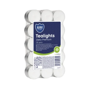 Podgrzewacze tealight 4h 30 szt. w stosie pf10-30s Aura do kominków i dekoracji.