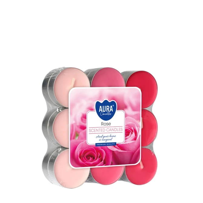Podgrzewacze zapachowe 18 szt. Róża p15-18-78 Aura