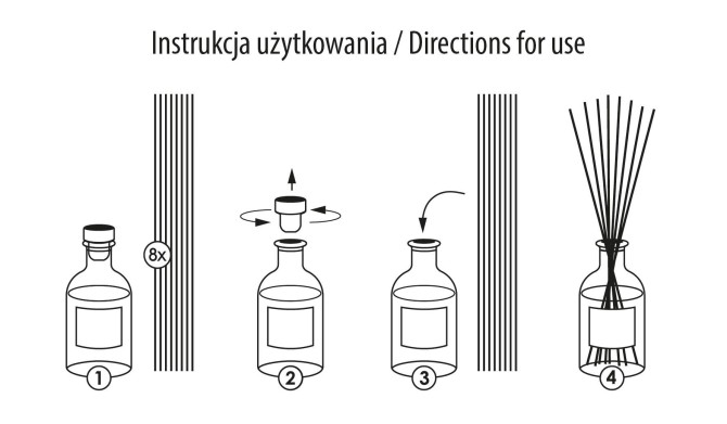 Dyfuzor zapachowy 230 ml Liść laurowy - Jeżyna dz230-325 Valpe