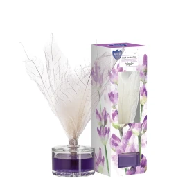 Dyfuzor zapachowy z liściem 50 ml Subtelna Lawenda dz50l-360 Aura Home Care o delikatnym lawendowym aromacie.