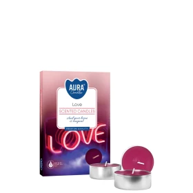 Podgrzewacze zapachowe Love p15-105 Aura o romantycznym i przyjemnym aromacie. Idealne do kominków zapachowych i tworzenia przytulnej atmosfery.