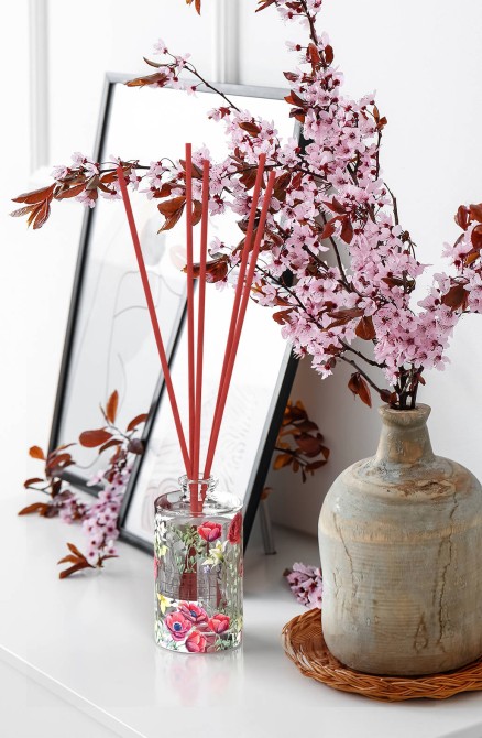 Dyfuzor zapachowy z kolorowymi patyczkami Kwiatowe Marzenie dz45s-345