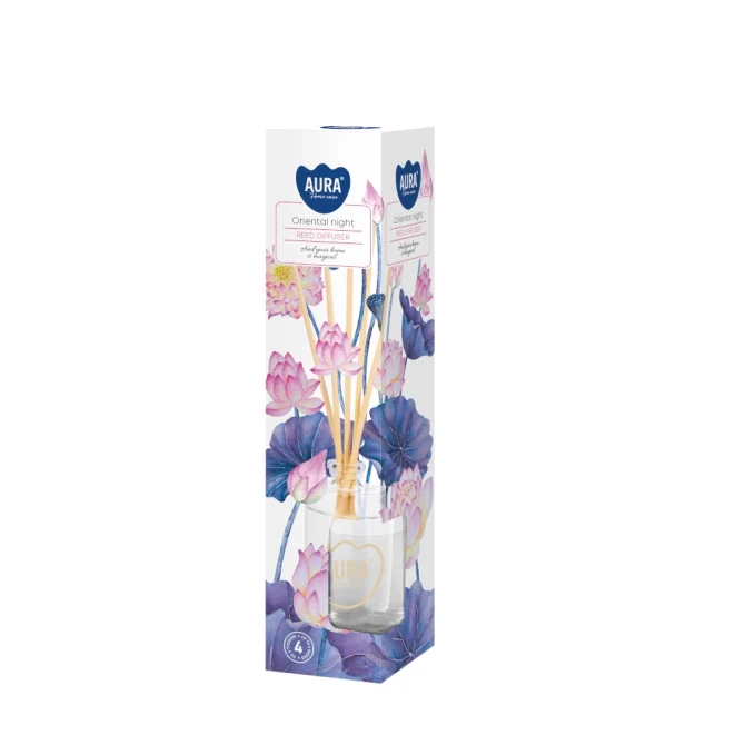 Dyfuzor zapachowy Orientalna Noc dz45-272 Aura Home Care w eleganckim opakowaniu.