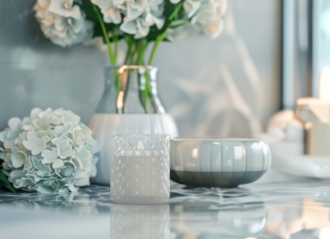 Świeca zapachowa w krysztale Biały Bursztyn VC-001-459 Valpe