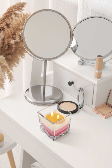 Świeca zapachowa trójkolorowa Czekolada - Wiśnia snk80-104 Aura