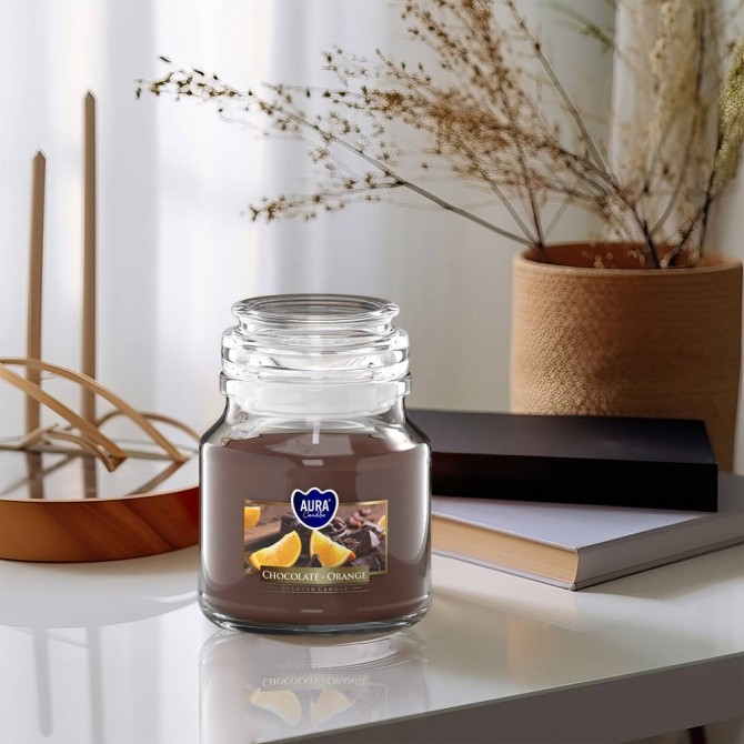 Świeca w szkle z wieczkiem Self Care SPA snd71-363 Aura