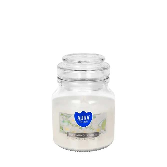 Świeca w szkle z wieczkiem Kwitnący Jaśmin snd71-169 Aura