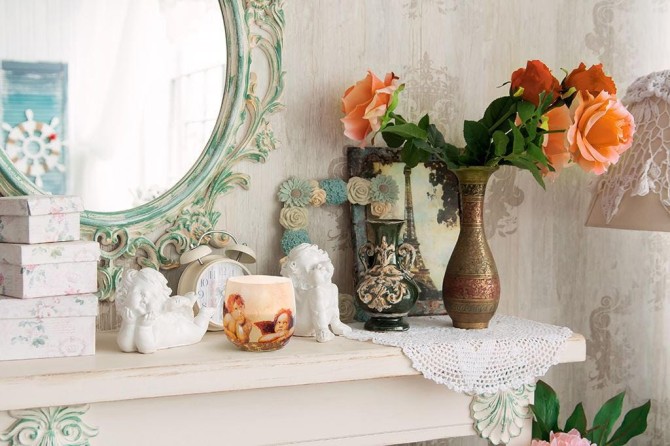 Świeca zapachowa Delikatna Piwonia w szkle z wzorem sn71s-62 Aura