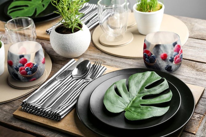 Świeca zapachowa Sweet Home w szkle z wzorem sn71s-11 Aura