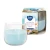 Świeca zapachowa w szkle Self Care SPA sn71-363 Aura w eleganckim transparentnym szkle z pastelową etykietą. Aromatyczna świeca tworzy relaksujący klimat i wypełnia wnętrze świeżym zapachem inspirowanym domowym SPA.