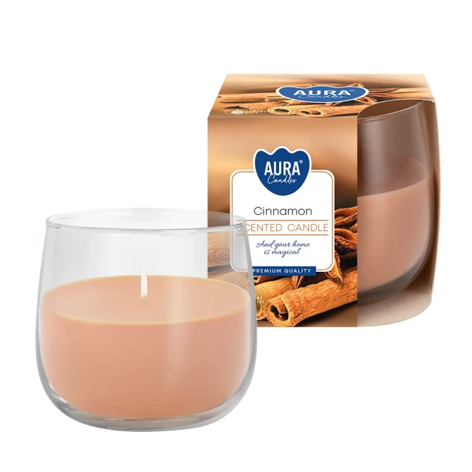 Świeca zapachowa w szkle Cynamon sn71-65 Aura