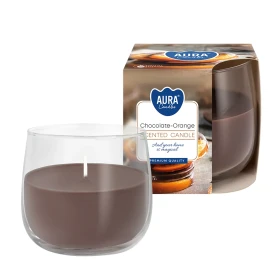 Świeca zapachowa w szkle Czekolada - Pomarańcza sn71-340 Aura