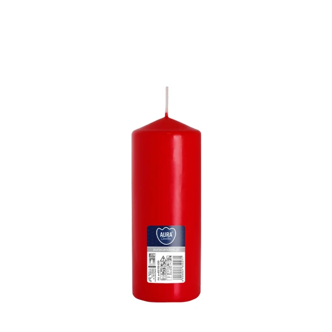 Świeca walec czerwony sw60/150-030