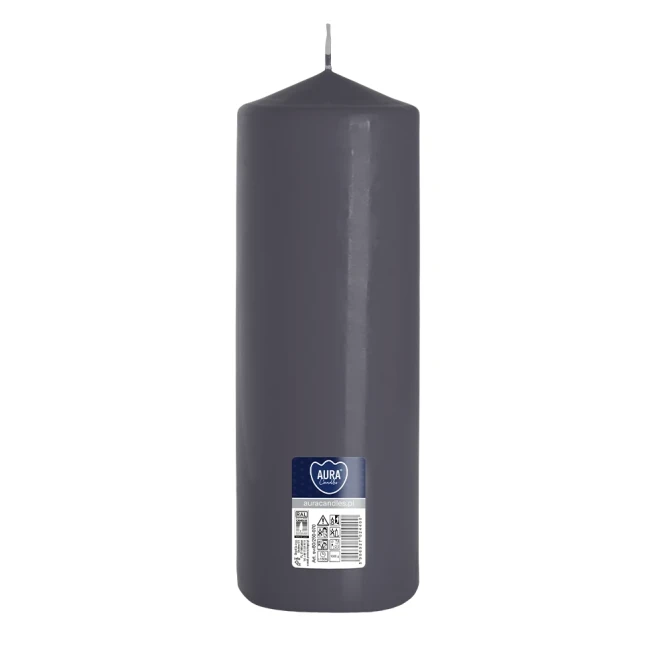 Świeca walec szary sw80/250-070