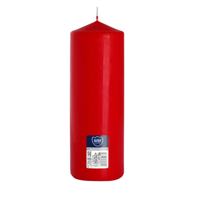Świeca walec czerwony sw80/250-030