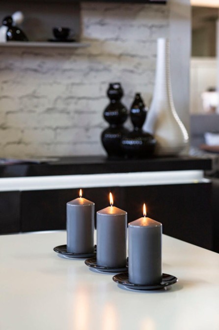 Świeca walec ecru sw70/100-011