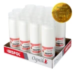 Taca Wkłady zalewane do zniczy 16 szt. Ognik WP7N 7 dniowy (tygodniowy) czas palenia, białe