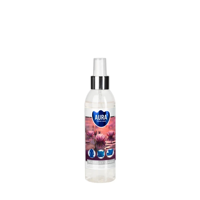 Mgiełka zapachowa do tekstyliów Lilia wodna - Bursztyn AFS-001-505 Aura Home Care o świeżym i eleganckim aromacie.