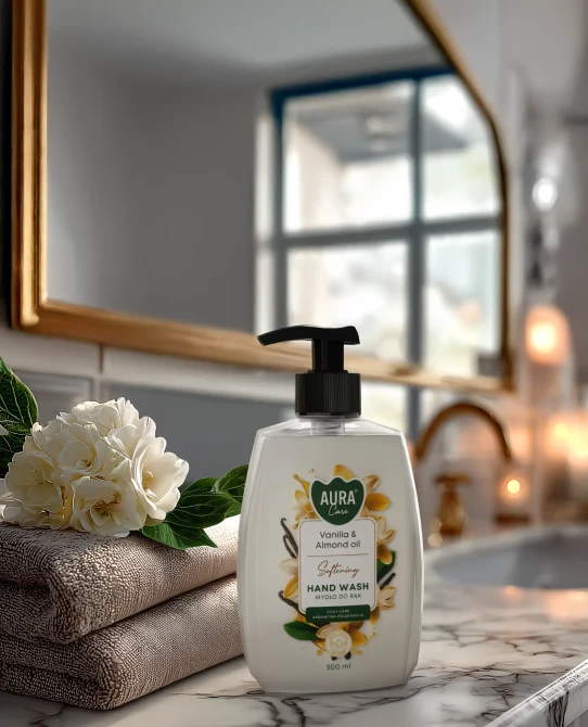 Mydło do rąk 500 ml Wanilia i Olejek migdałowy AHW-004-003 Aura Care