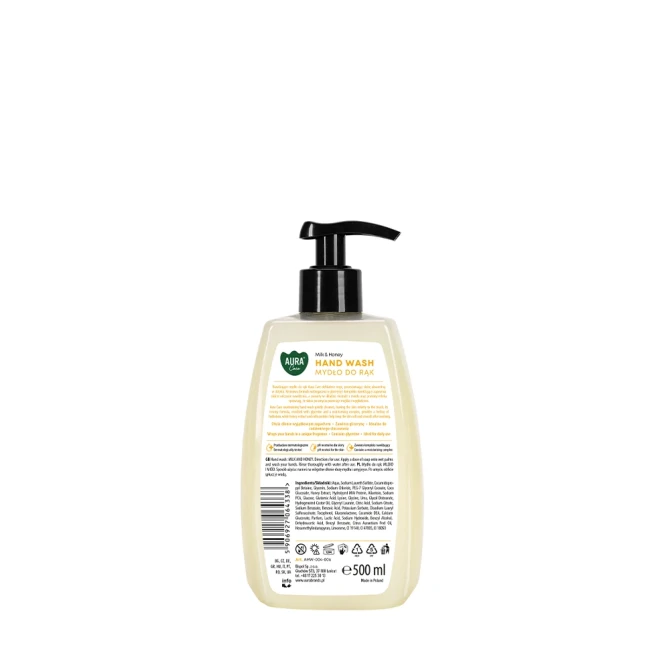 Mydło do rąk 500 ml Mleko i Miód AHW-004-006 Aura Care