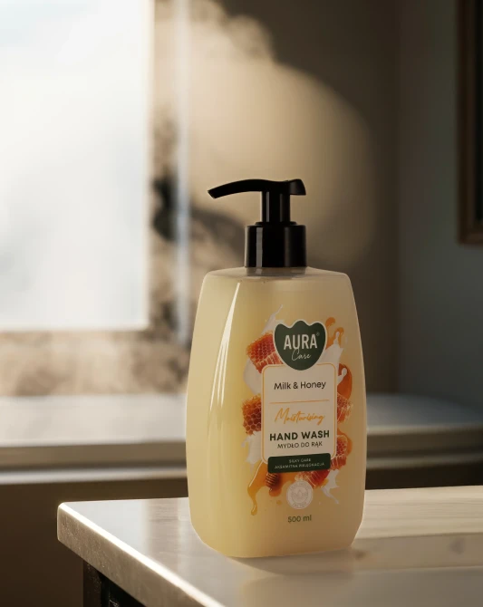 Mydło do rąk 500 ml Mleko i Miód AHW-004-006 Aura Care