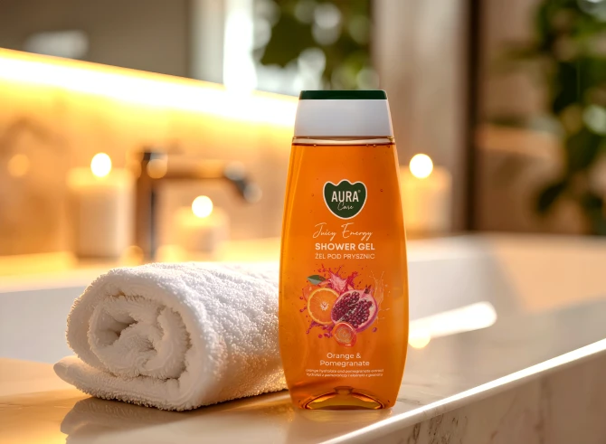 Żel pod prysznic 350 ml Brzoskwinia i Biała herbata ASG-006-012 Aura Care