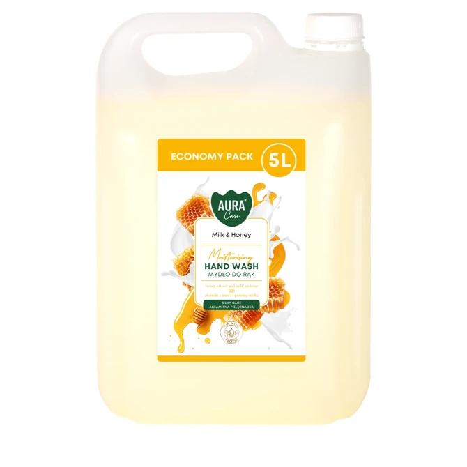 Mydło do rąk uzupełniające 5 L Mleko i Miód AHW-005-006 Aura Care