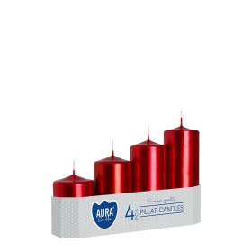 Walce stopniowane czerwony metalik sw50/4-230 Aura packshot na białym tle