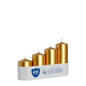Walce stopniowane złoty metalik sw50/4-213 Aura packshot na białym tle