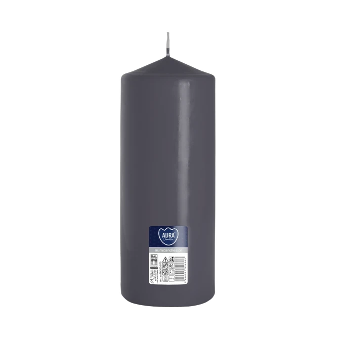 Świeca walec szary SW80/200-070