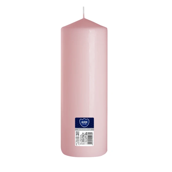 Świeca walec jasny róż sw80/250-038