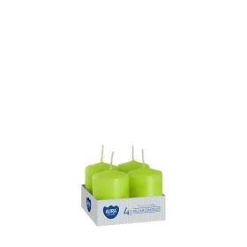 Świece wotywne seledynowe sw40/60-064 Aura packshot na białym tle