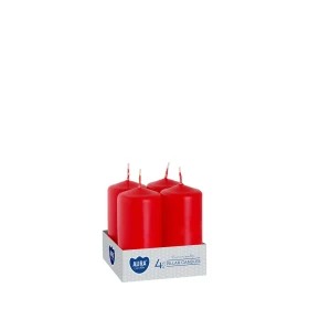 Świece wotywne czerwone sw40/80-030 Aura packshot na białym tle