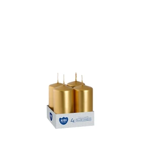 Świece wotywne złoty metalik sw40/80-213 Aura packshot na białym tle