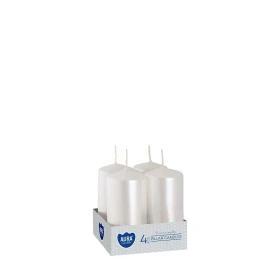 Świece wotywne perłowa biel sw40/80-190 Aura packshot na białym tle