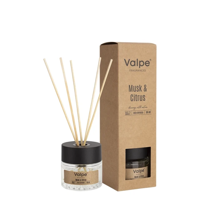 Dyfuzor zapachowy 50 ml Musk & Citrus Valpe VD-008-328 z opakowaniem