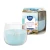 Świeca zapachowa w szkle Self Care SPA sn71-363 Aura w eleganckim transparentnym szkle z pastelową etykietą. Aromatyczna świeca tworzy relaksujący klimat i wypełnia wnętrze świeżym zapachem inspirowanym domowym SPA.