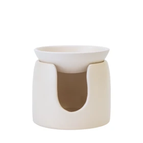 Ceramiczny kominek do wosków zapachowych AWB-002-003 Aura na białym tle.