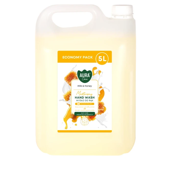 Mydło do rąk uzupełniające 5 L Mleko i Miód AHW-005-006 Aura Care