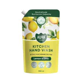 Kuchenne mydło do rąk uzupełniające Cytryna i limonka Aura Care 900 ml AHW-013-029