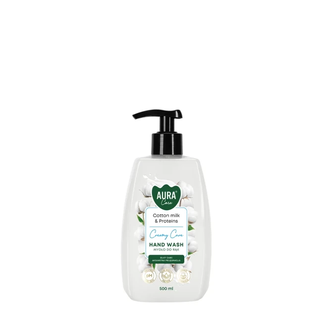 Mydło do rąk 500 ml Mleczko bawełniane i Proteiny AHW-004-004 Aura Care