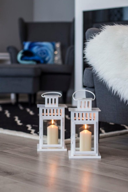 Świeca walec perłowa biel sw60/120-190