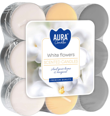 Podgrzewacze zapachowe 18szt. Białe Kwiaty p15-18-179 Aura