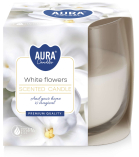 Świeca zapachowa w szkle Białe Kwiaty sn71-179 Aura