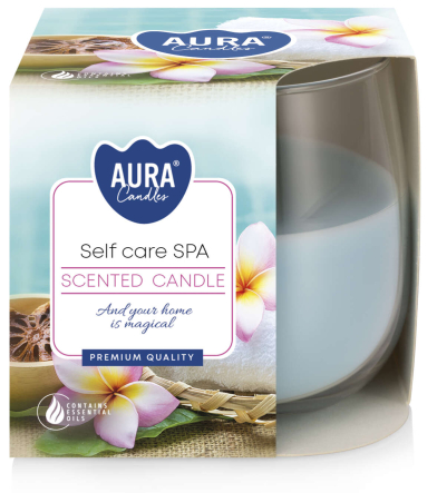 Świeca zapachowa w szkle Self Care SPA  sn71-363 Aura